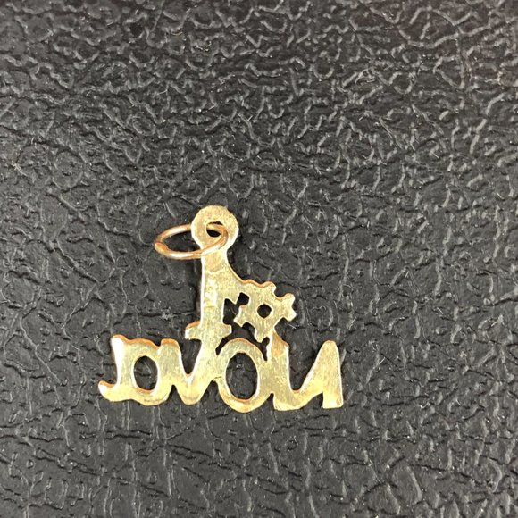 NEW - 14KT Vintage (80's)Gold #1Nova (Godmother in Greek) Charm/Pendant Glamcore - Picture 4 of 6